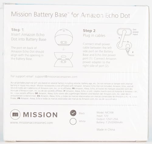 Made for Amazon Battery Base, for Echo Dot (4th & 5th generation)
