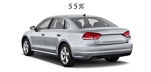 Double Ply Window Film (40" x 100') (50% Tint) Automotive Tint for Sun, Glare, & UV Protection - Universal Fit for Privacy w/Installation Instructions - Car Window Treatments