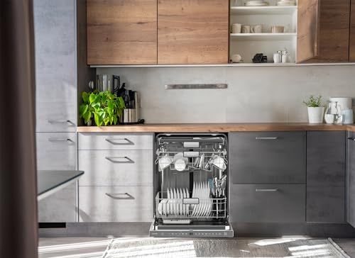 SHARP SDW6767HS Smart Dishwasher Works with Alexa. Includes LED Interior lights, Stainless Steel interior, Heated Dry with Fan Assist, Wash Zone cleans half load on either rack, Adjustable Third Rack