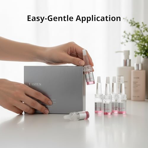 Lavien Medinic Line Amino Silk Skin Ampoule - Concentrated Serum, Hydrolyzed Collagen - Fine Lines, Wrinkle Improvement, All Skin Types - 2 ml-5 Bottle