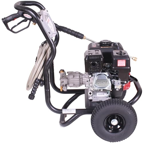 Simpson 3400 PSI Gas Pressure Washer, 2.5 GPM Residential Power Washer, Cold Water, 25' Hose, Clean Machine, 49-State Compliant (CM61083)