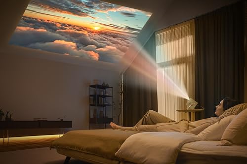 LG CineBeam Q HU710PB 4K Smart Portable Projector with Auto Screen Adjustment, Auto Focus, RGB Laser, Up to 154% DCI-P3