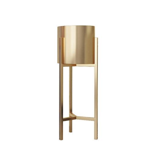 Metal Planter Stand, Decorative Gold Floor Flower Stand for Indoor Display and Decoration, Ideal for Green Plants, Sturdy Design, Modern Home Décor