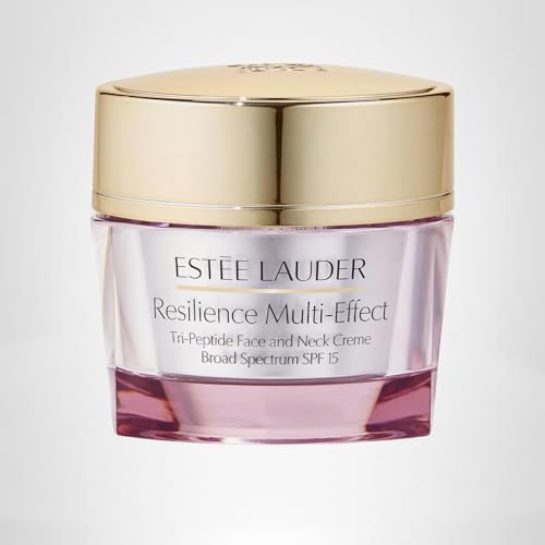 Estée Lauder Resilience Multi-Effect Tri-Peptide Face and Neck Cream Moisturizer SPF 15 for Normal/Combination Skin | Plumping & Anti-Aging, 2.5 Ounce