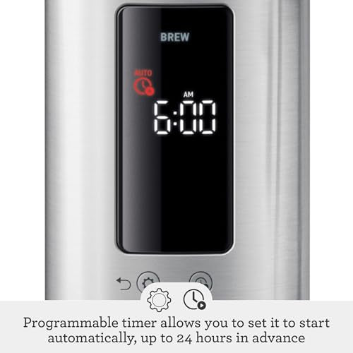 Breville Luxe Drip Coffee Machine, Brushed Stainless Steel, Thermal Carafe, BDC465BSS