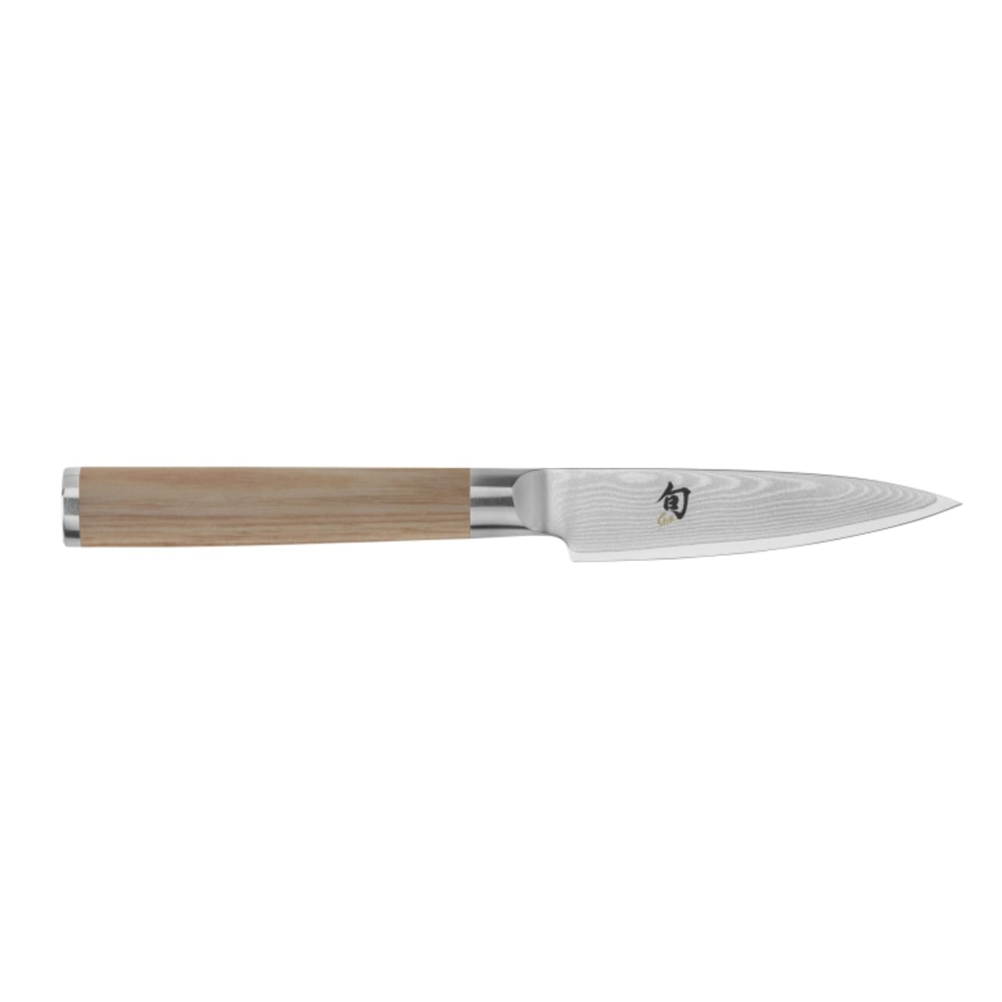 Shun Classic Damascus Blonde 3-Piece Knife Set, Includes Chef’s Knife 8-in, Bread Knife 9-in and Paring Knife 3.5-in Set, Made in Seki, Japan