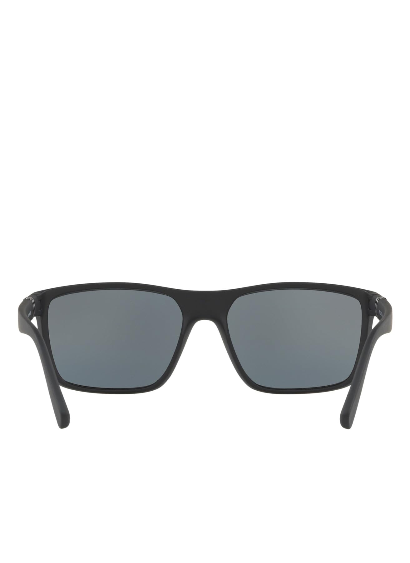 Polo Ralph Lauren Mens PH4133 Rectangular Sunglasses, Matte Black/Polarized Grey, 59 mm