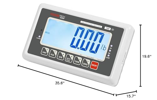 VisionTechShop TBW-200 Bench Scale for Warehouse Industrial Shipping Scale and, Lb/Kg Switchable, 200lb Capacity, 0.05lb Readability, NTEP Legal for Trade