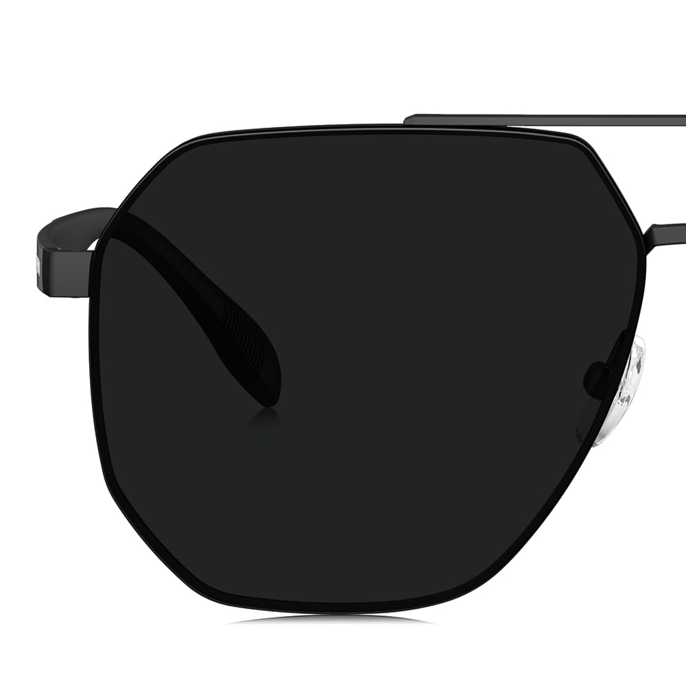 BOLON Men Women Classic Aviator Polarized Sunglasses BL7199 Ashfield 60mm, Exclusive Eyewear Brand of EssilorLuxottica