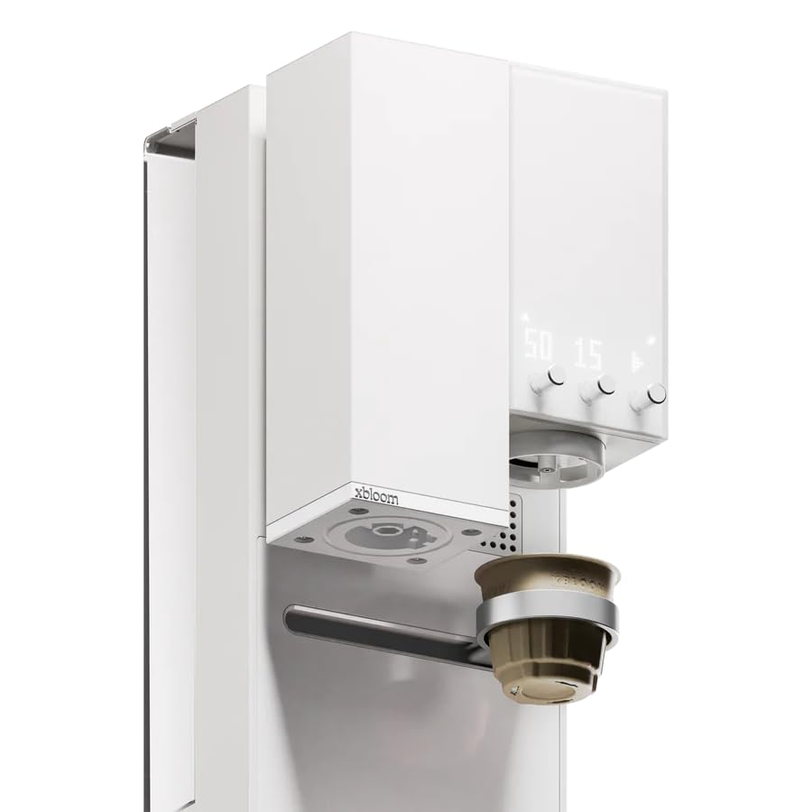 xBloom Studio – The Ultimate Coffee Machine – Drip Coffee Maker with Integrated Grinder, Scale, and 3 Levels of Automation, Moonlight White