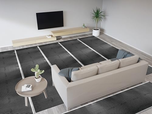 QuietWarmth Float QWARM3X10F240 Radiant Floor Heating Mat for Below Laminate, Wood, Luxury Vinyl Floating Flooring- Cuttable Mat Size 3'x10' 240 Volt (Covers 30sf)