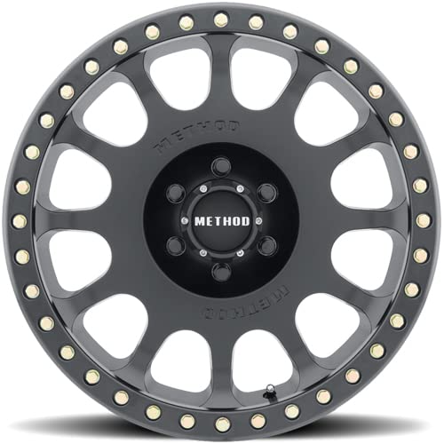 Method Race Wheels 105 Beadlock Matte Black 17x8.5" 6x135", 0mm offset 4.75" Backspace, MR10578516500B
