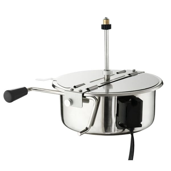 Popcorn Machine with Cart – 8oz Popper with Stainless-steel Kettle, Heated Warming Deck, and Old Maids Drawer by Superior Popcorn Company (Black)