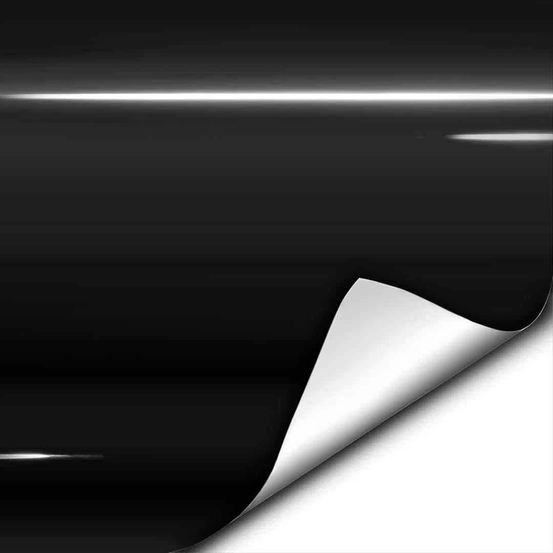 VViViD Gloss Black Vinyl Wrap Adhesive Film Air Release Sheet (100ft x 5ft)