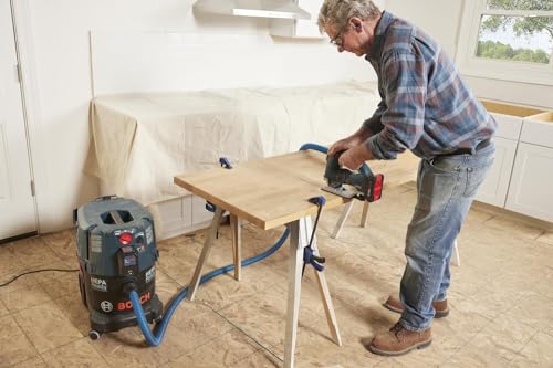 BOSCH VAC090AH Portable 9 Gallon Dust Extractor with Auto Filter Clean and HEPA Filter