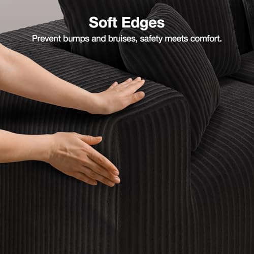 Novilla 141" Modular Sectional Sofa, Modern Cloud Sectional Couch with Smarts Coil® Support, U-Shape Boneless Couch for Living Room Apartments Bedroom, No Assembly Required (4 Seater + 4 Ottoman)