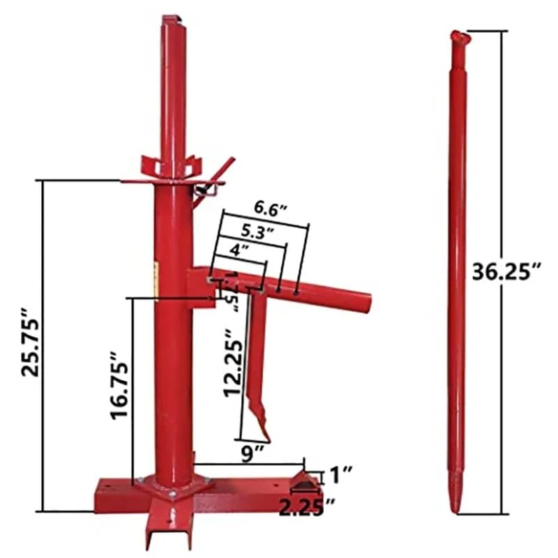 Wlikoci Manual Car Motorcycle Tire Repair Machine, 500mm Tyre Changer Wheel Mount Breaker Tyre Changer, for Bike Motorbike Go Kart