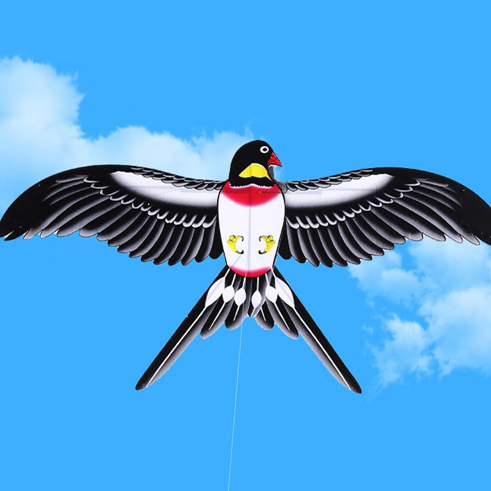 Gogogmee Swallow Bird Kite with Fishing Pole Easy to Fly Lightweight Outdoor Kids Kite for Family Fun and Play