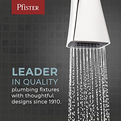 Pfister Ceylon Kitchen Faucet with Pull Down Sprayer and Soap Dispenser, Single Handle, NSF Certified, Spot Defense Matte Black Finish, F5297CLOSDB