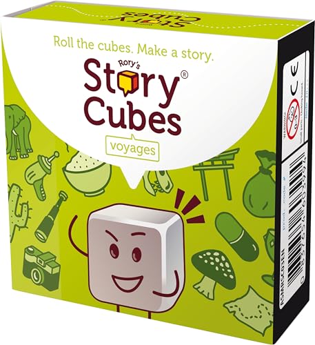 Asmodee Rory's Story Cubes Voyages (Box) - Embark on Epic Adventures! Creative Storytelling Game for Kids & Adults, Ages 6+, 1+ Players, 10 Minute Playtime