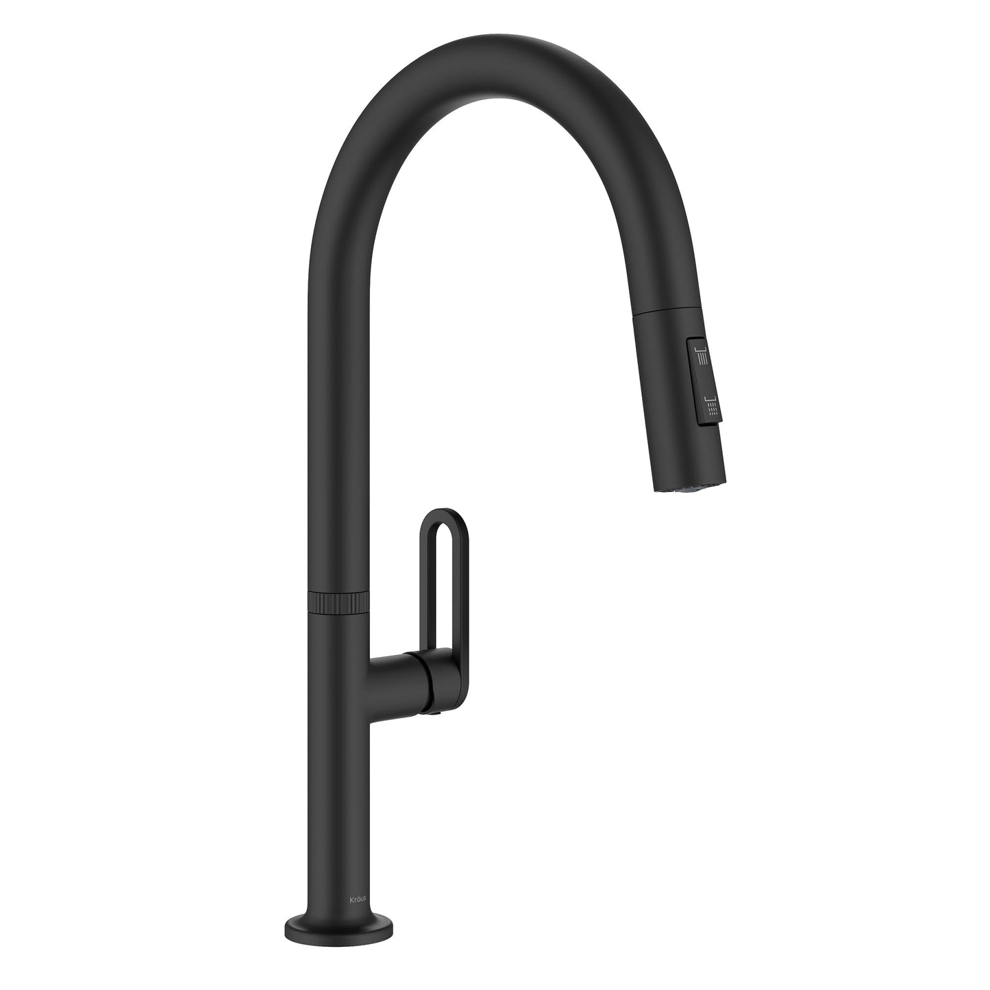 KRAUS Vetra 2-Function Single Handle Pull Down Kitchen Faucet in Matte Black, KPF-2850MB