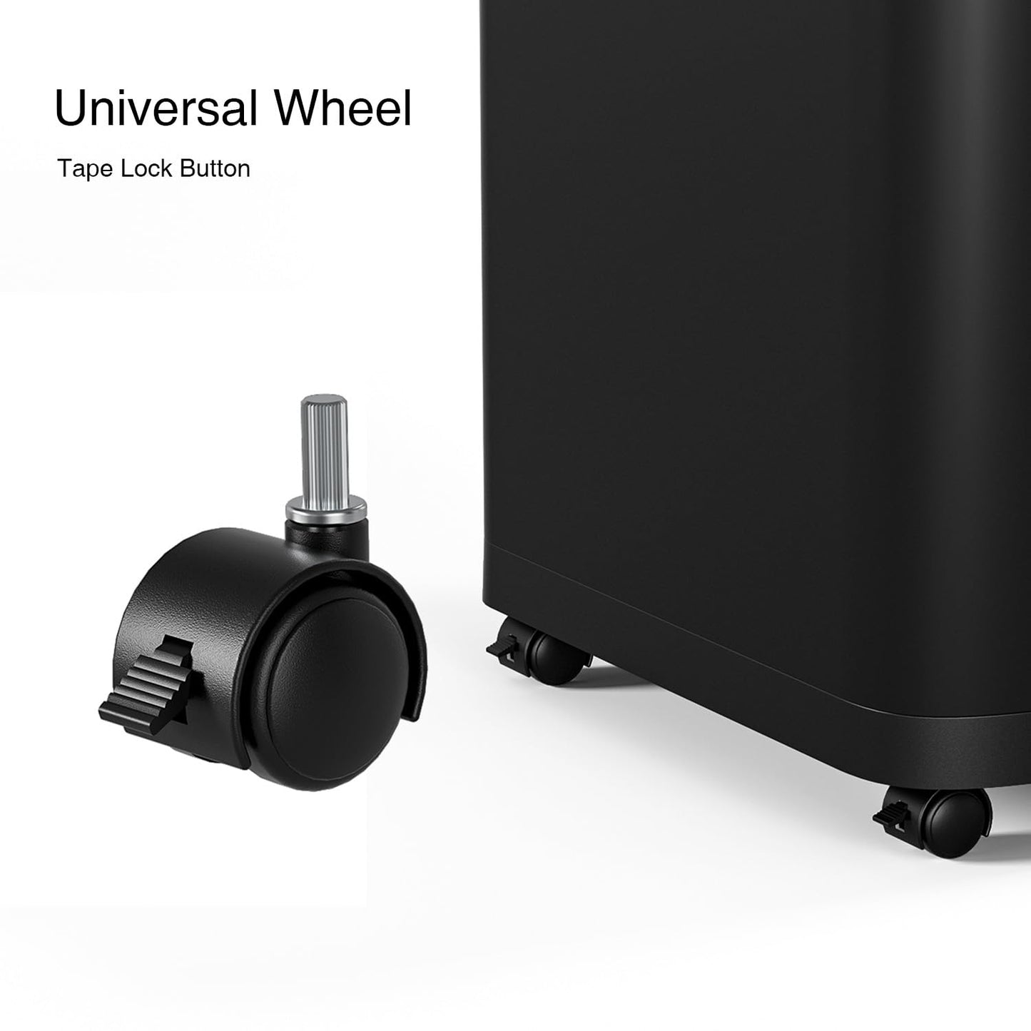ELLO&ALLO Garbage Can Motion Sensor Trash Can 8 Gallon for Kitchen with Roll Up Lid, Automatic Touch Free High-Capacity with Wheels Black Waste Bin