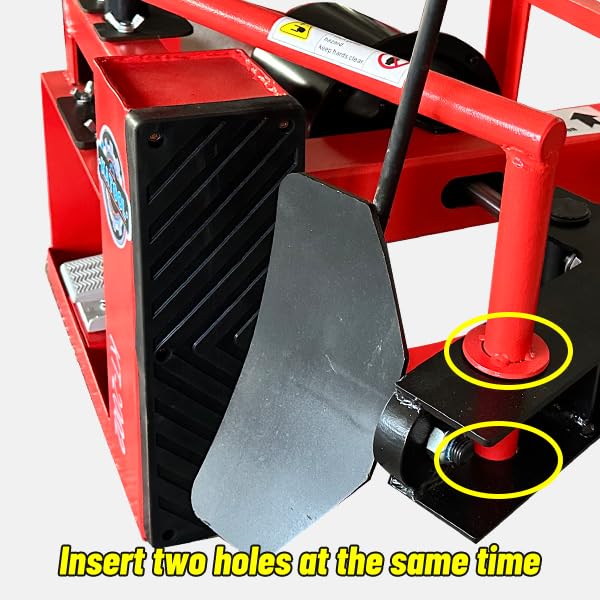 KATRAX KT-2002P Mini Tire Changer Machine 39 Inch with Air Bead Breaker, 132 lbs Lightweight Design Compact Portable Wheel Changer for 12"-22 Inch Tires