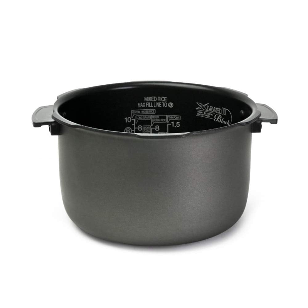 CUCKOO High Pressure Rice Cooker 10-Cup Uncooked / 20-Cup Cooked with Nonstick Inner Pot, Large Rice Maker with 13 Menu Options and Steam Plate, Fuzzy Logic Tech, Auto Clean, Black (CRP-PK1001S)