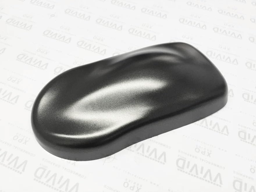 VViViD Black Satin Chrome Car Wrap 25ft x 5ft Stretch Conform Cast Vinyl DIY