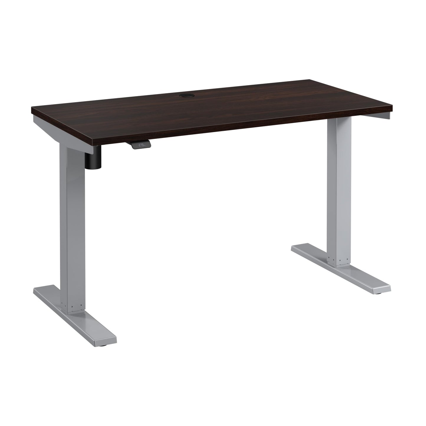 Bush Business Furniture 48-inch Electric Height Adjustable Standing Desk, Ergonomic Sit-Stand Computer Table for Home and Professional Office, Move 40 Series, Black Walnut with Metallic Gray Base