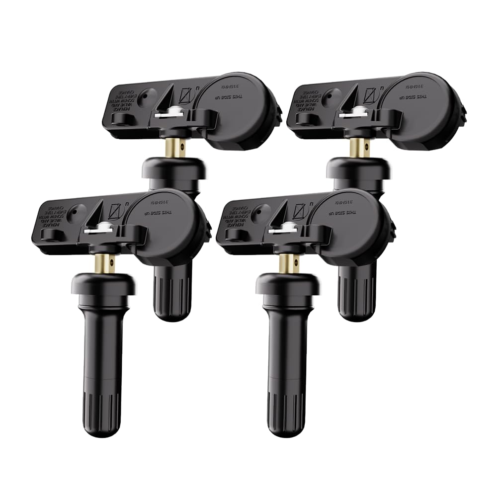 Jsueng TPMS Sensor, GM Tire Pressure Monitoring System Sensor for Buick Cadillac Chevy GMC Pontiac Saturn Hummer Saab Replaces 13586335 13598771 13598772 13581558 315Mhz Set of 4