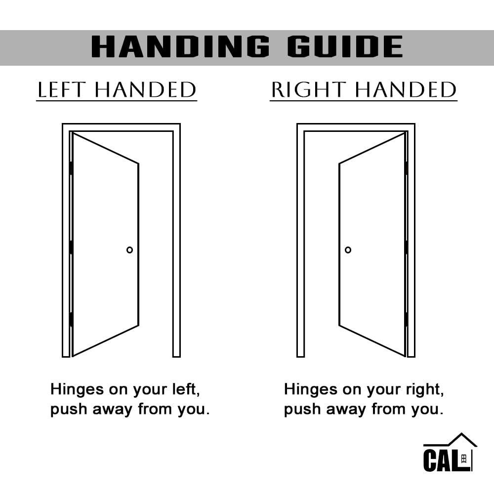 36 in. x 80 in. Right-Hand Black Steel Prehung Front Door with Bore Hole