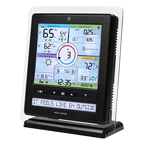 AcuRite Iris (5-in-1) Wireless Indoor/Outdoor Weather Station with Color Display for Hyperlocal Weather Conditions (01536MCBA1)