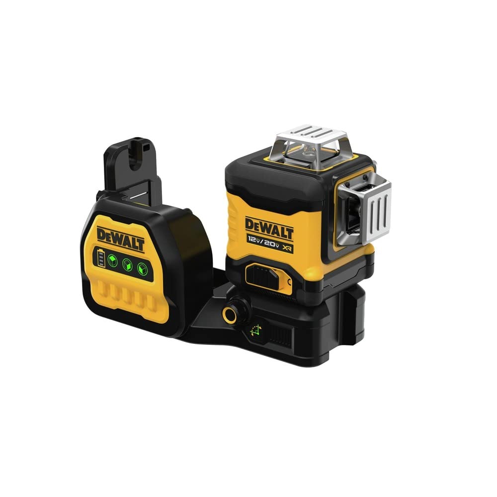 DEWALT 20V/12V MAX Laser Level Kit, 3 x 360, Green (DCLE34030G), Color Yellow
