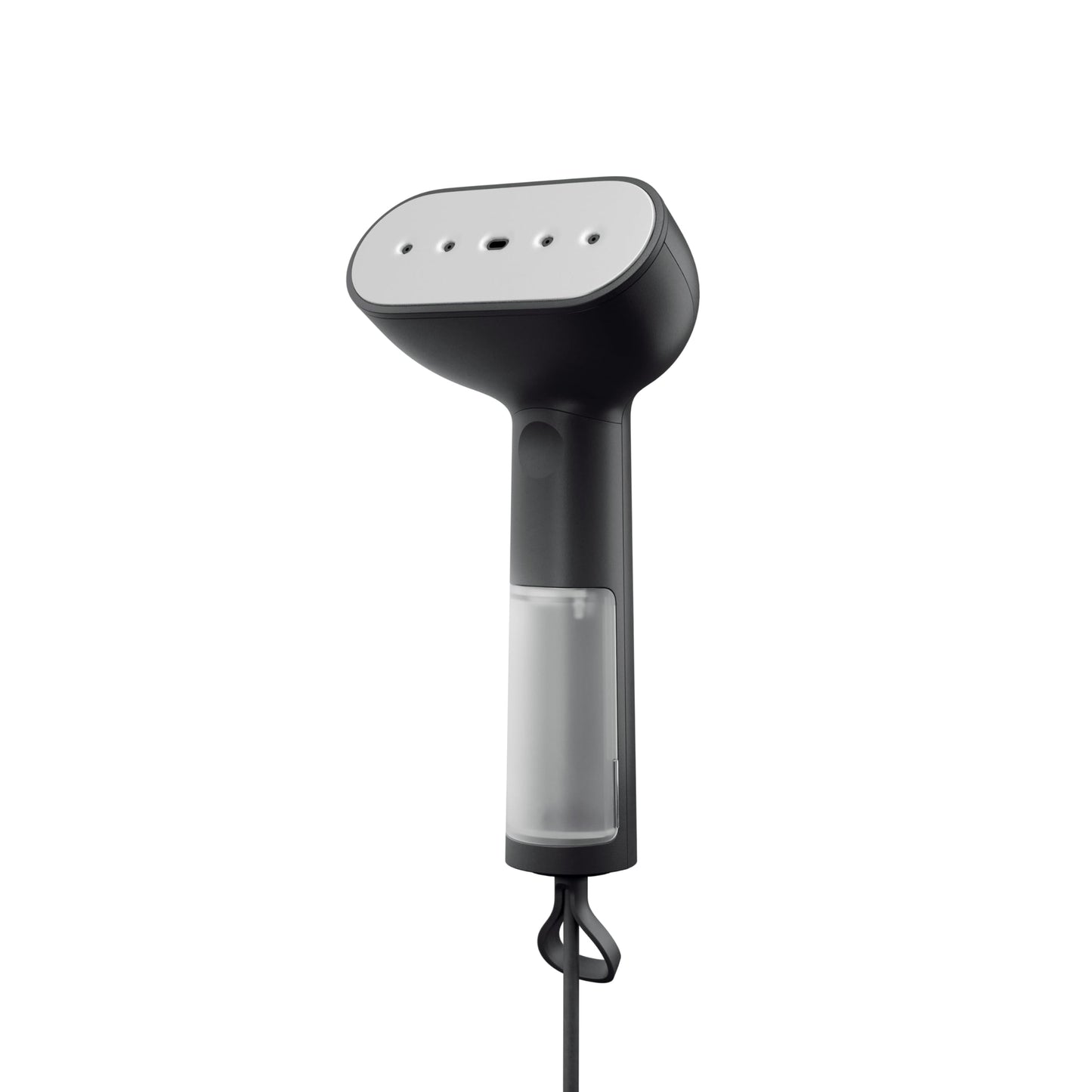 Steamery Handheld Clothes Steamer Cirrus Core, 1350W, Steam Output 0.74 oz/min, Heat up in 15 Seconds, Dry Steam Technology, Hanging Loop, Visible Water Tank, Portable, Scandinavian Design, Black