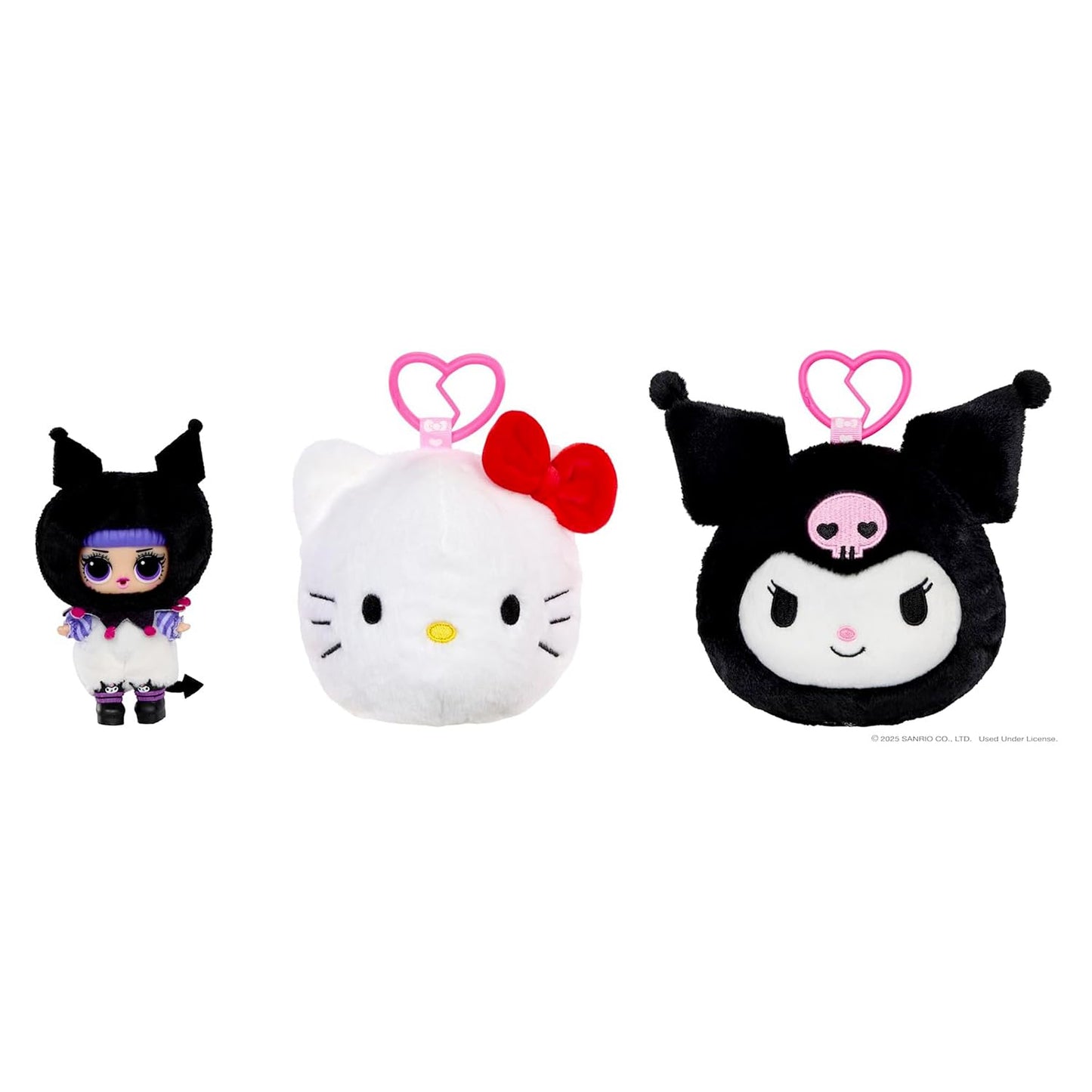 LOL Surprise Loves Hello Kitty and Friends Reversible Plush - Blind Plush with Matching Tot, Sanrio Characters, On-The-Go Play, 5 Surprises, 6 Adorable Styles!