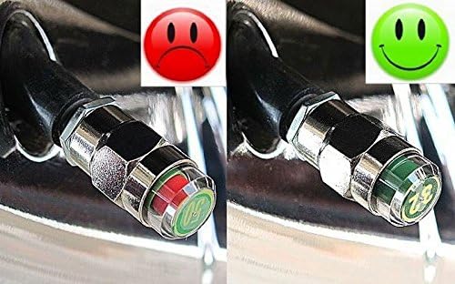 Gozens 26-80psi TPMS Tire Pressure Monitor Valve Stem Cap Tyre Sensor Indicator (28 PSI)