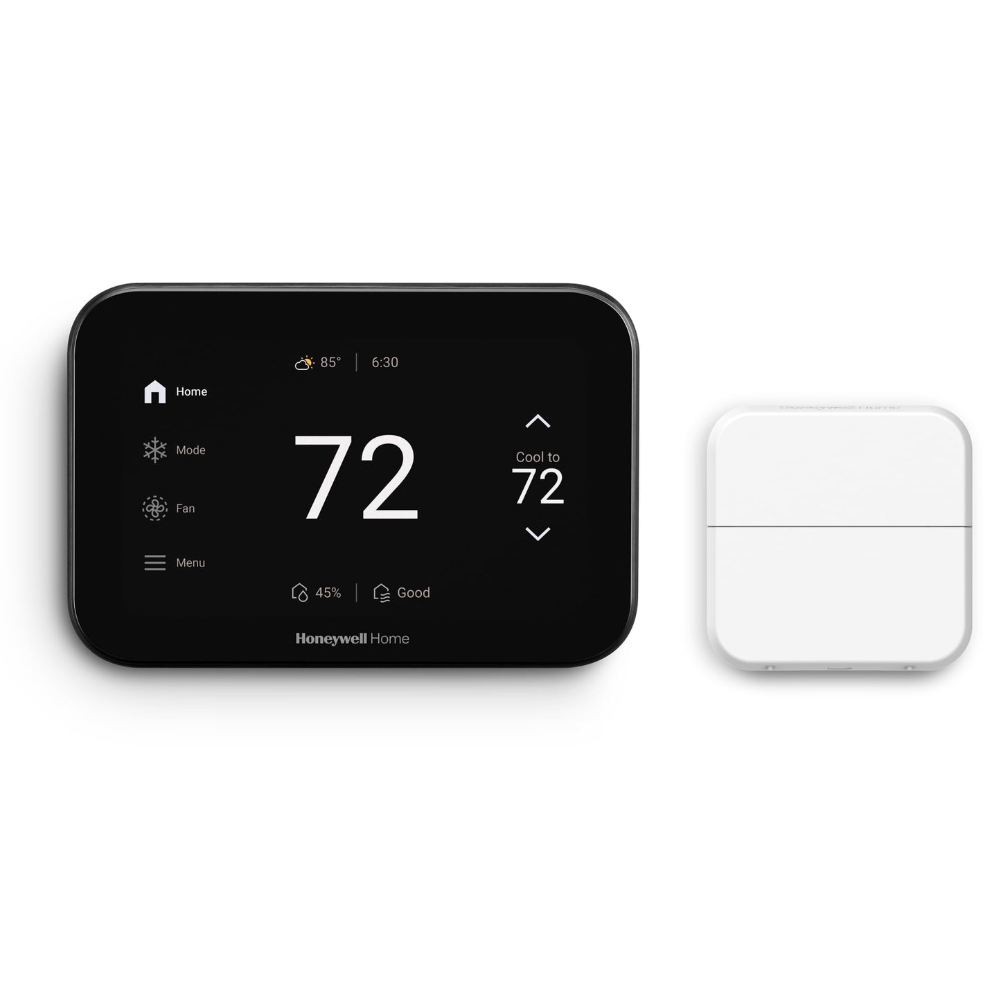 Honeywell Home X8S Smart Thermostat with Room Sensor, Video Doorbell Compatibility, IAQ Control, and Customizable Touchscreen Display, Black