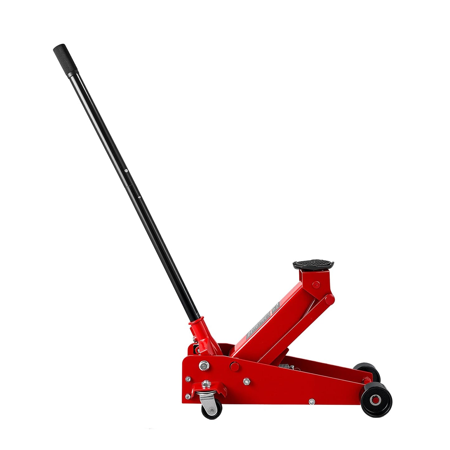 VEVOR Low Profile Floor Jack, 3 Ton (6614 lbs) Capacity, Steel Racing Floor Jack with Single Piston Quick Lift Pump, Hydraulic Trolley Car Lift for Sports Cars, SUVs, Pickups, Lifting Range 5.1"-19.7"
