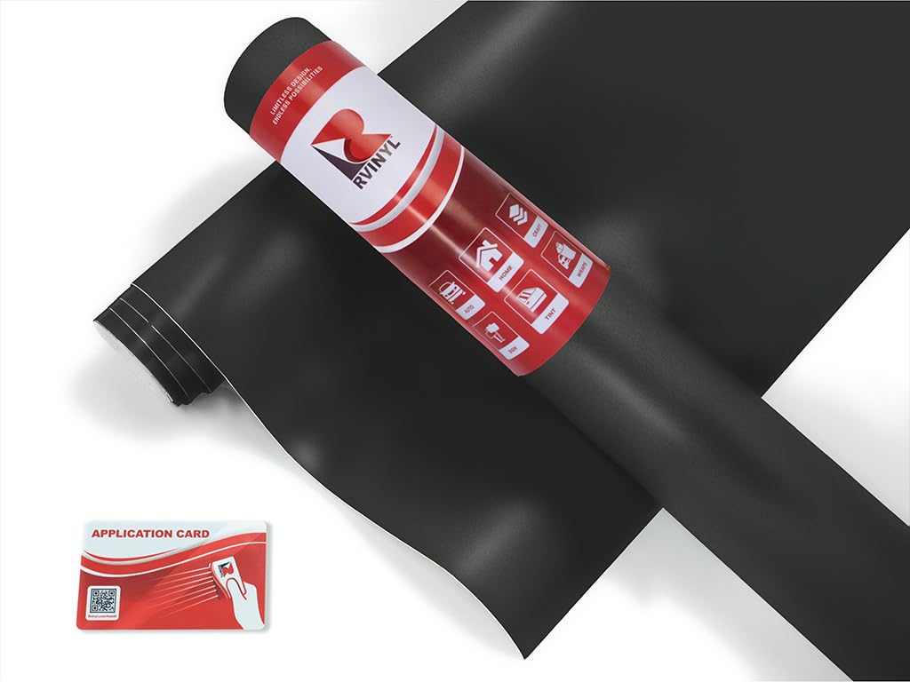 Avery Dennison SW900 180-O in Matte Black Dual Layered Vinyl Car Supreme Wrapping Film - 72" x 60" - Vehicle Sheet Roll