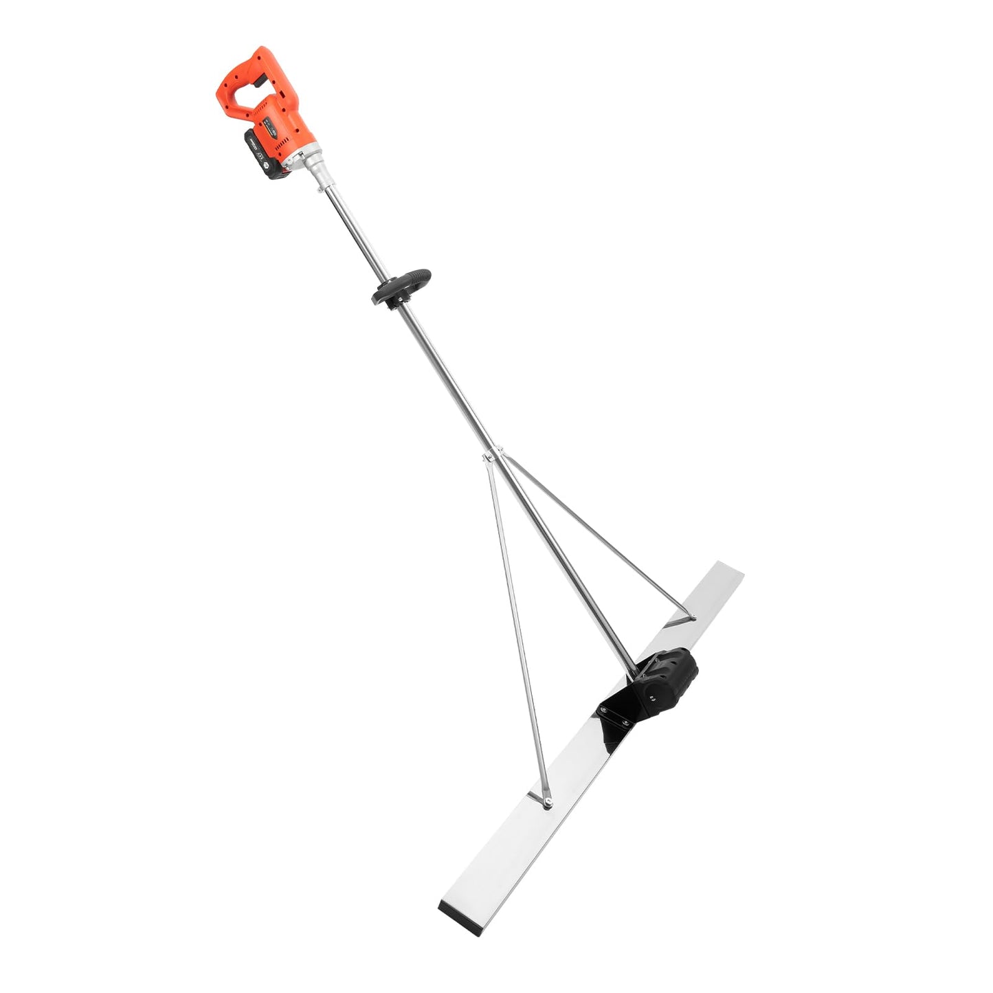 21V Electric Screed, Cordless Concrete Wet Screed, Concrete Finish Vibrating Tool, Vibrating Screed with 59 Inch Screed Blade Ruler (Ships in two packages)
