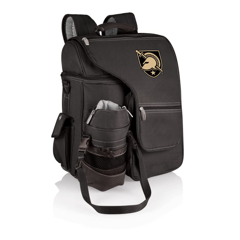PICNIC TIME NCAA West Point Black Knights Turismo Backpack Cooler with Water Bottle Carrier - Soft Cooler Backpack - Travel Cooler Bag
