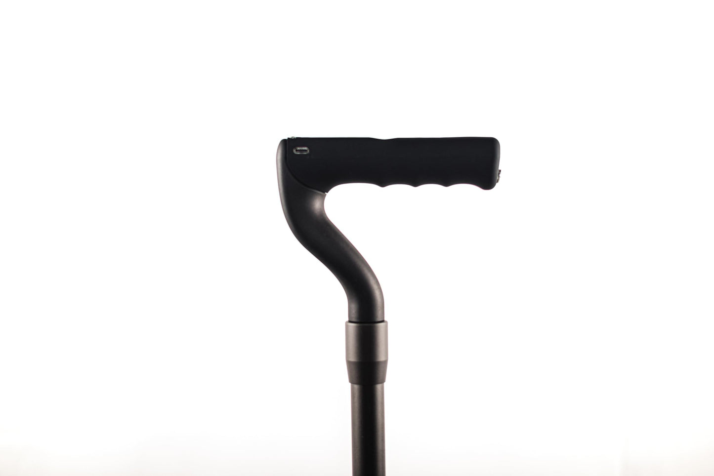 Vital Cane Smart Walking Stick with Health Monitoring, Digital Display, Blood Pressure, Pulse Oximeter, Temperature Sensor, Black