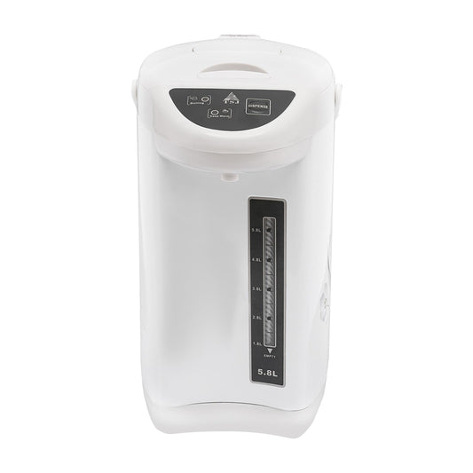 Water Boiler & Warmer 5.8Liter, 304 Stainless Steel Removable Water Tank, Electric Kettle 750W 3 Water Dispensing Modes, Insulated Stainless Steel with Filter Outlet, Rapid Heating (White)