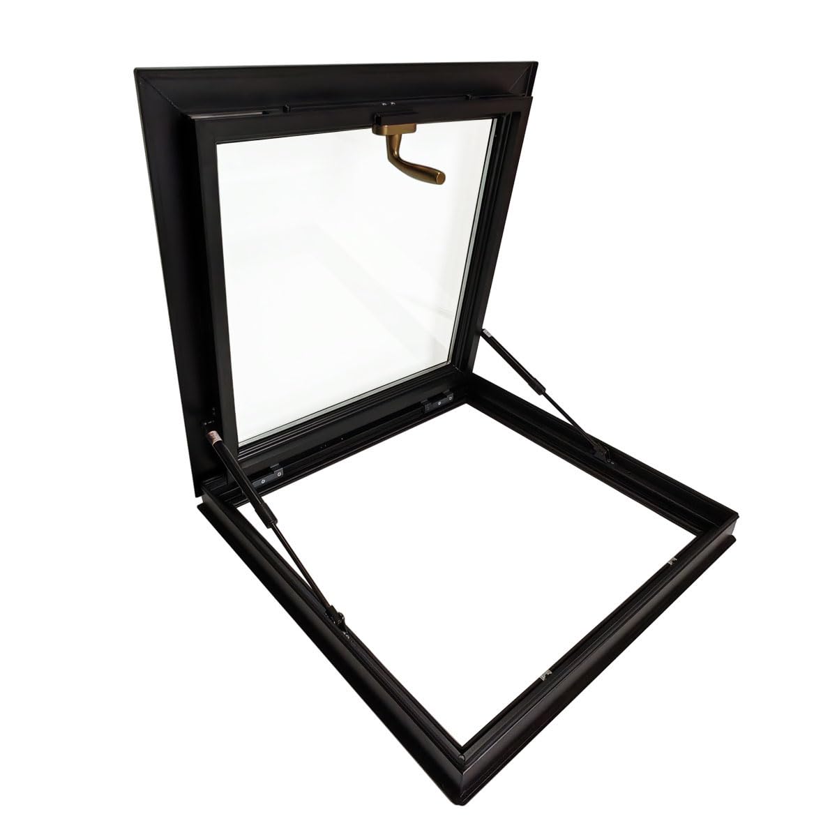 Skylights & Roof Windows;Skylight Window - Square/Rectangle;Roof Skylights;Manual Ventilation Partition Mounted Skylight,Aluminium Alloy + Double Glass Skylight (5 Size) (19.7"×19.7")