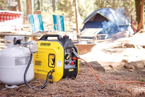 Champion Power Equipment 2500-Watt Dual Fuel Portable Inverter Generator with Quiet Technology and CO Shield