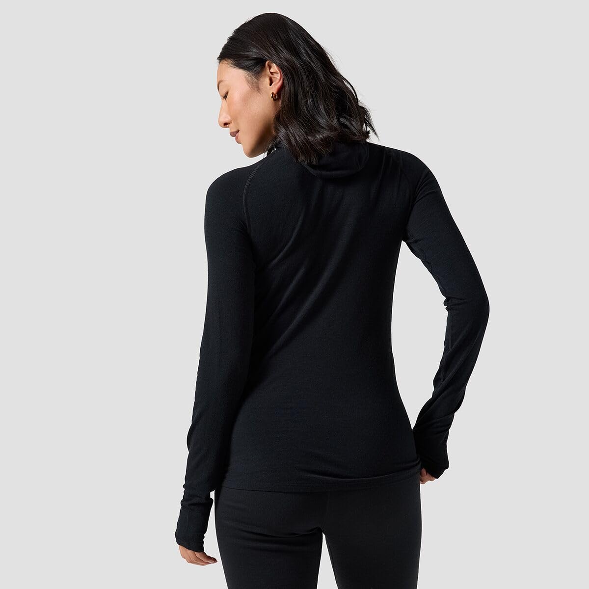 Backcountry Cedars RWS Merino Lt-Wt Baselayer Balaclava Top - Women's, Black, XL