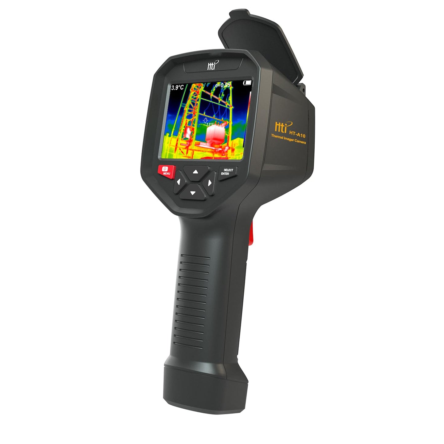 HT-A10 Thermal Imaging Camera - Precision Vision with 256x192 IR Resolution, Enhanced 3.5" Color LCD Screen, WiFi Wireless Connectivity, Versatile 5 Color Palettes, Sleek Handheld Design