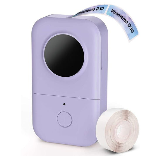 Phomemo Label Maker Machine, D30 Portable Handheld Bluetooth Mini Label Printer, Multiple Templates for Smartphone Thermal Small Label Maker Rechargeable Easy to Use for Home Office School