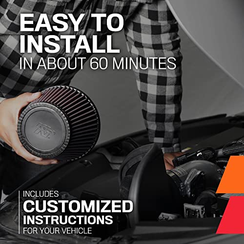 K&N Cold Air Intake Kit: Increase Acceleration & Engine Growl, Guaranteed to Increase Horsepower up to 6HP: Compatible with 2.4L, L4, 2002-2006 TOYOTA (Camry, Solara), 69-8609TTK